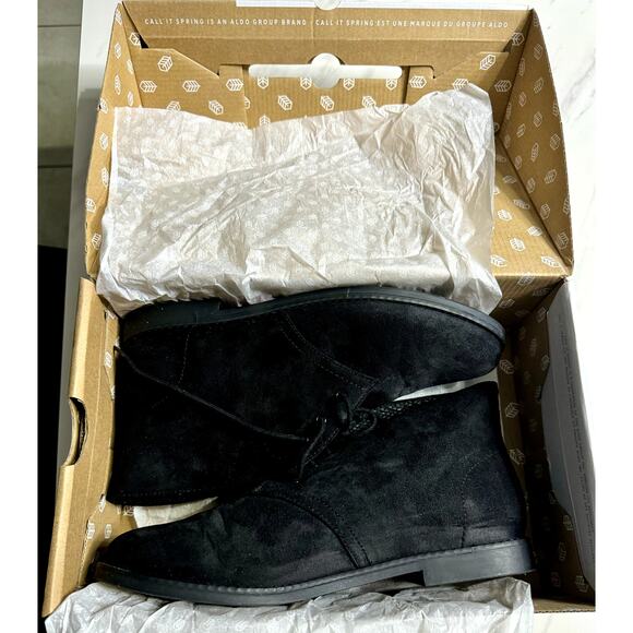 CALL IT SPRING FIEGO-93 WOMEN SIZE 10 FAUX SUEDE BOOTS - Picture 7 of 10